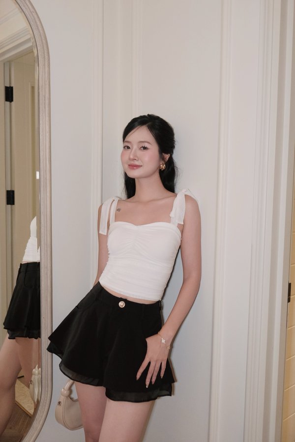 Sapphira Mesh Padded Top V2 (White)