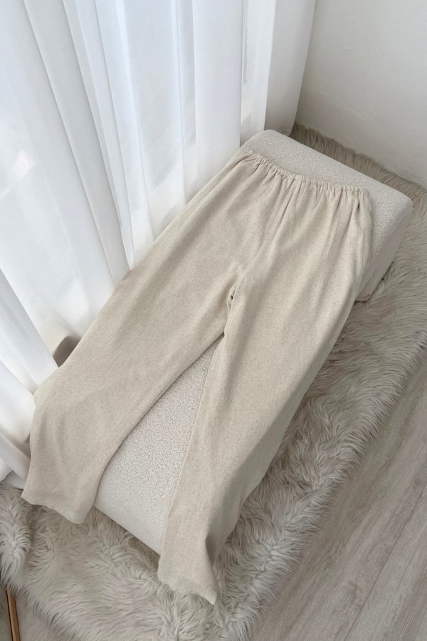 Dreya Linen Pants (Cream)