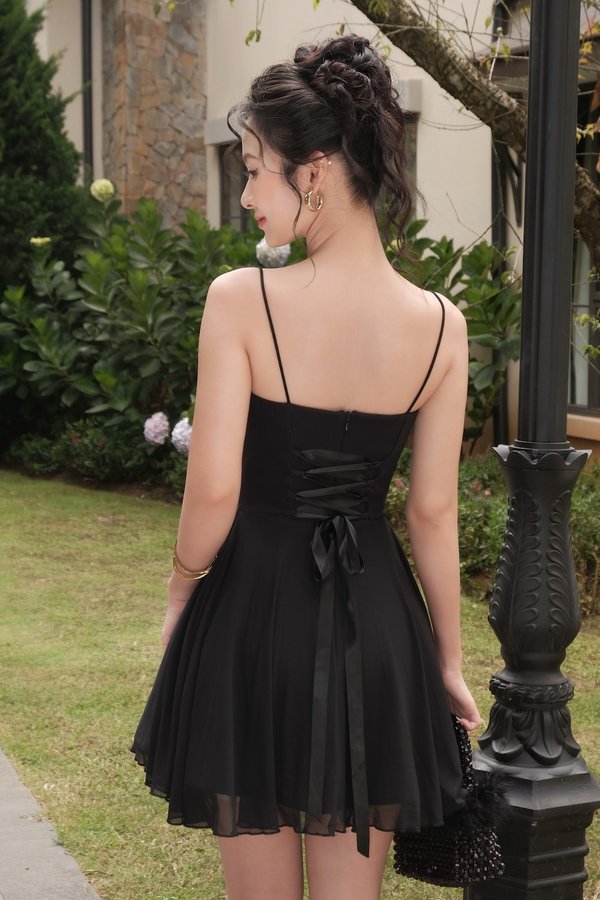 *Premium Luxe* Elaine Lace Mesh Ballerina Dress (Black) *Premium Luxe* Elaine Lace Mesh Ballerina Dress (Black)