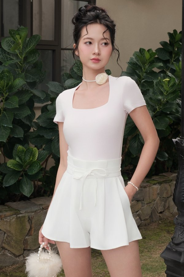 *Lite* [REGULAR] Lyla Queen Anne Top (Soft Lilac)