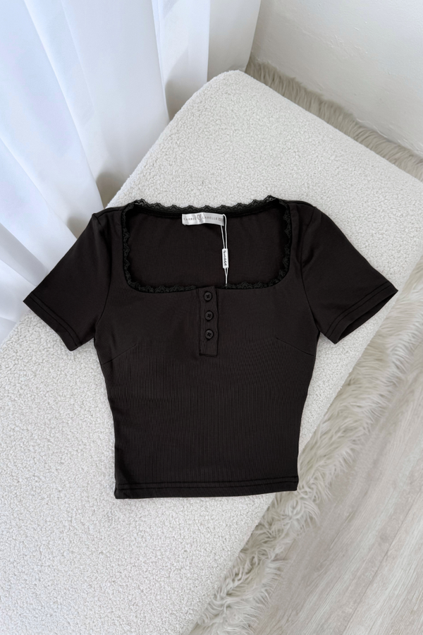 *Lite* Jovie Lace Padded Top (Espresso Grey) *Lite* Jovie Lace Padded Top (Espresso Grey)