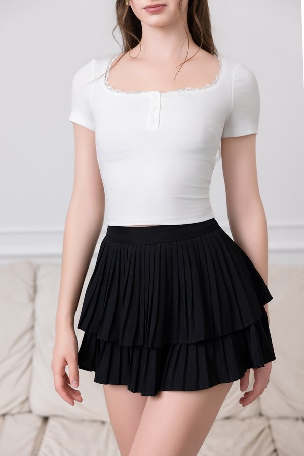 *Lite* Jovie Lace Padded Top (White) *Lite* Jovie Lace Padded Top (White)