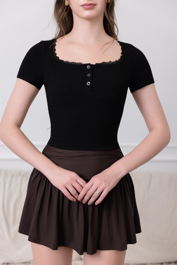*Lite* Jovie Lace Padded Top (Black) *Lite* Jovie Lace Padded Top (Black)