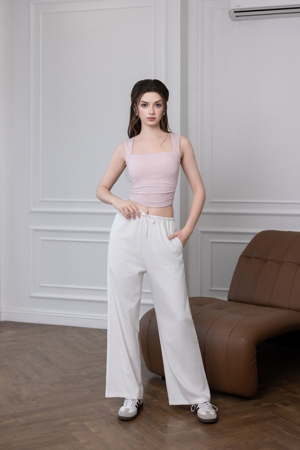 *Lite* Ginny Padded Ruched Top (Baby Pink) *Lite* Ginny Padded Ruched Top (Baby Pink)