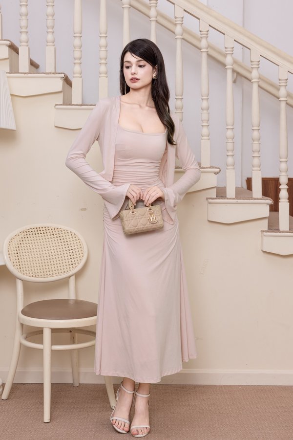 Bella Bell Sleeve Cardigan (Aurora Pink)