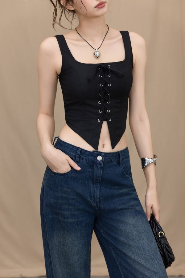 Bae Mid Waist Jeans (Dark Vintage Wash) Bae Mid Waist Jeans (Dark Vintage Wash)