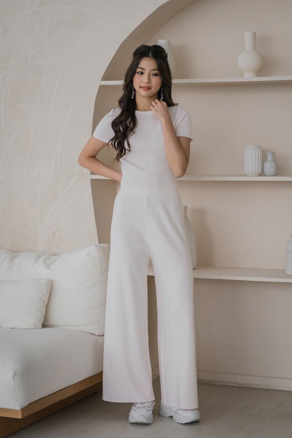 [PETITE] Freda Knit 2pcs Set (Powder Pink)