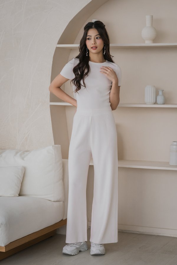 [PETITE] Freda Knit 2pcs Set (Powder Pink)