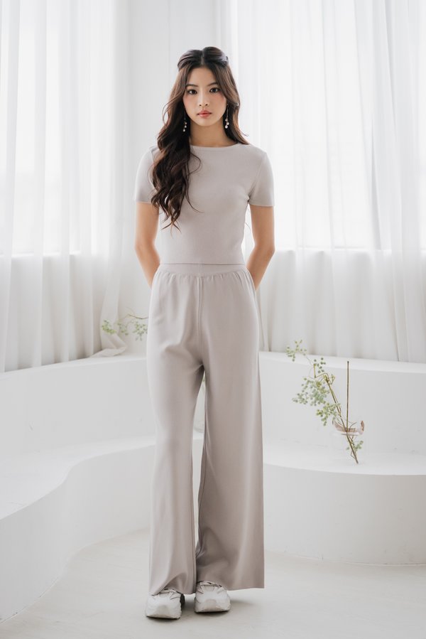 [REGULAR] Freda Knit 2pcs Set (Lavender haze)