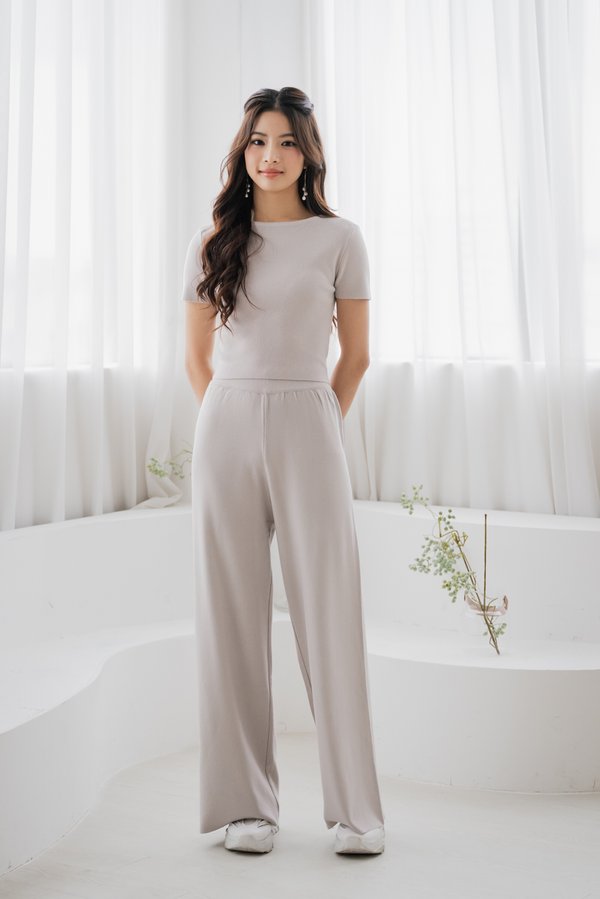 [REGULAR] Freda Knit 2pcs Set (Lavender haze)