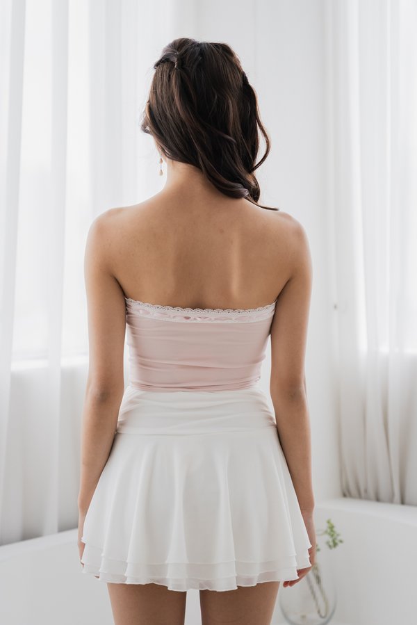 Raeli Lace Ribbon Padded Top (Aurora Pink) Raeli Lace Ribbon Padded Top (Aurora Pink)