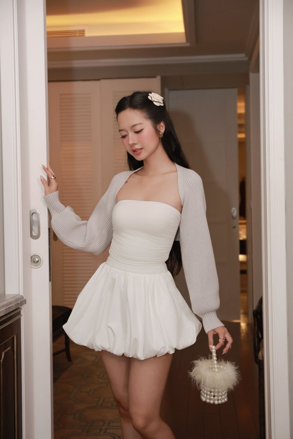 Kacey Bolero Cardigan (Blue Grey)