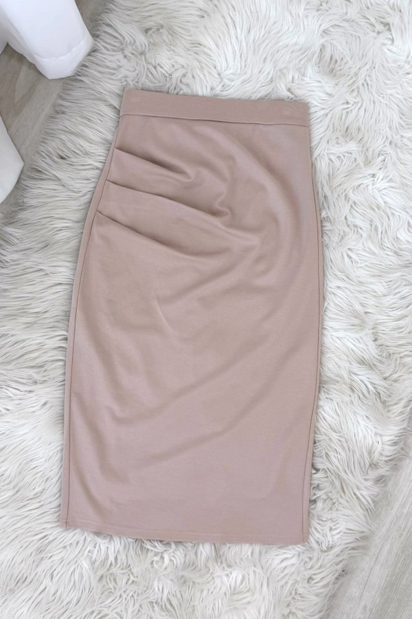 *Luxe* Shayla Ruched Midi Skirt