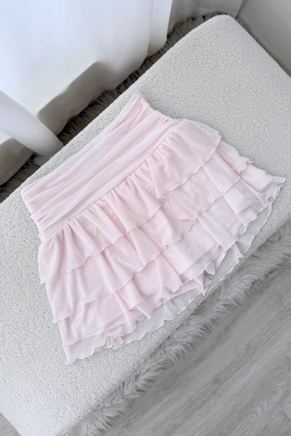 Alayna Mesh Tiered Skorts