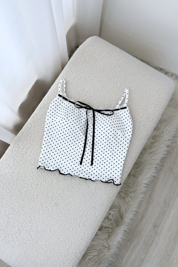 Elisa Lace Polka Padded Top