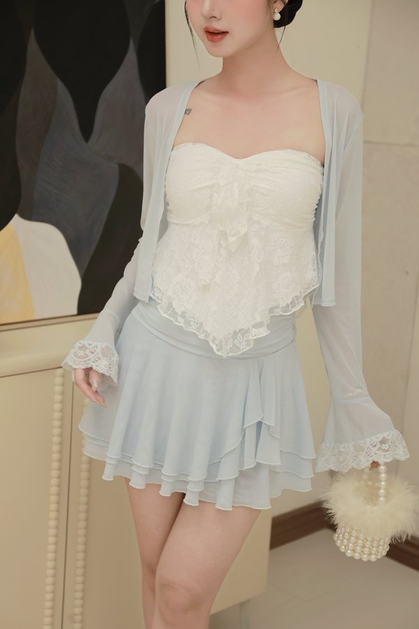Carissa Lace Mesh Cardigan