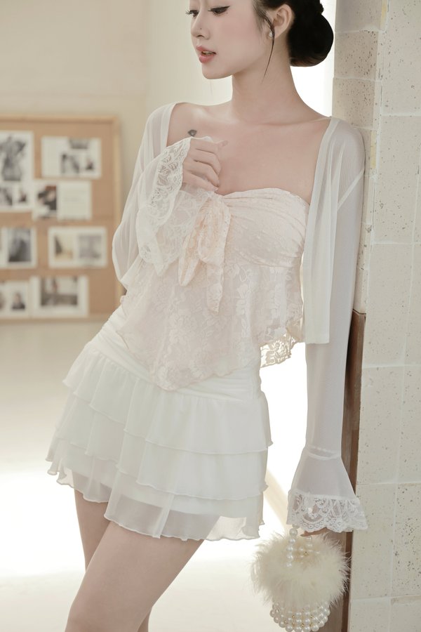 Carissa Lace Mesh Cardigan