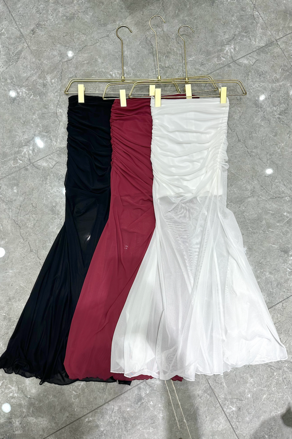 Xing Mesh Mermaid Skirt