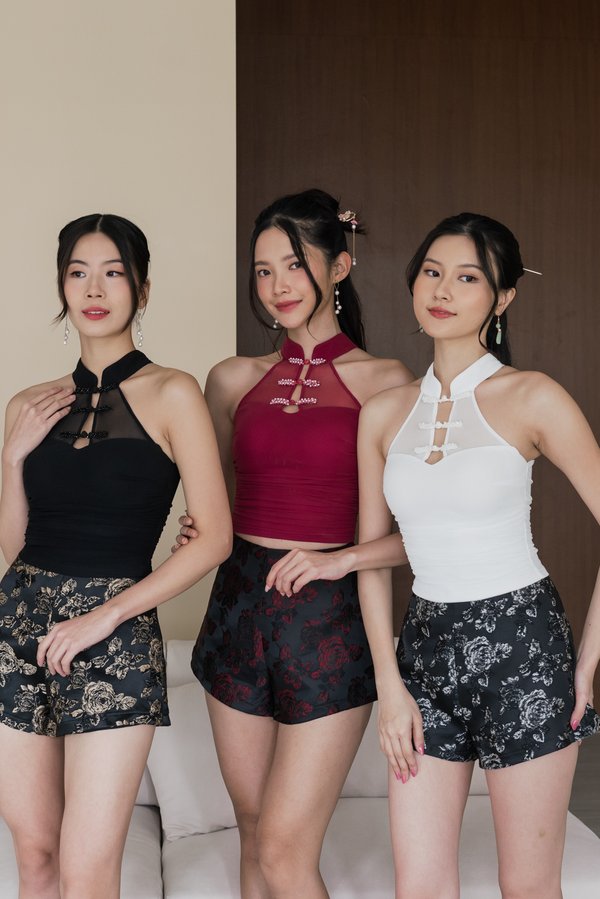 Jin Oriental Jacquard Shorts