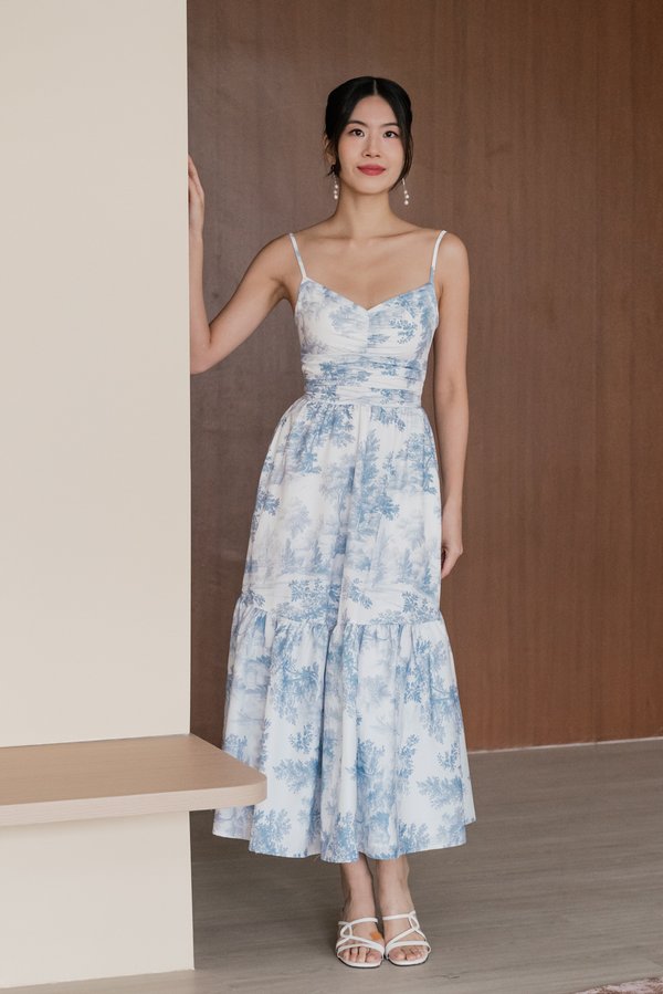 Adeline V Neck Padded Maxi Dress