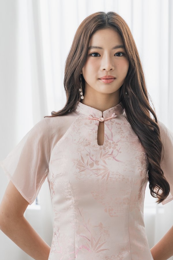 Hua Jacquard Padded Dress