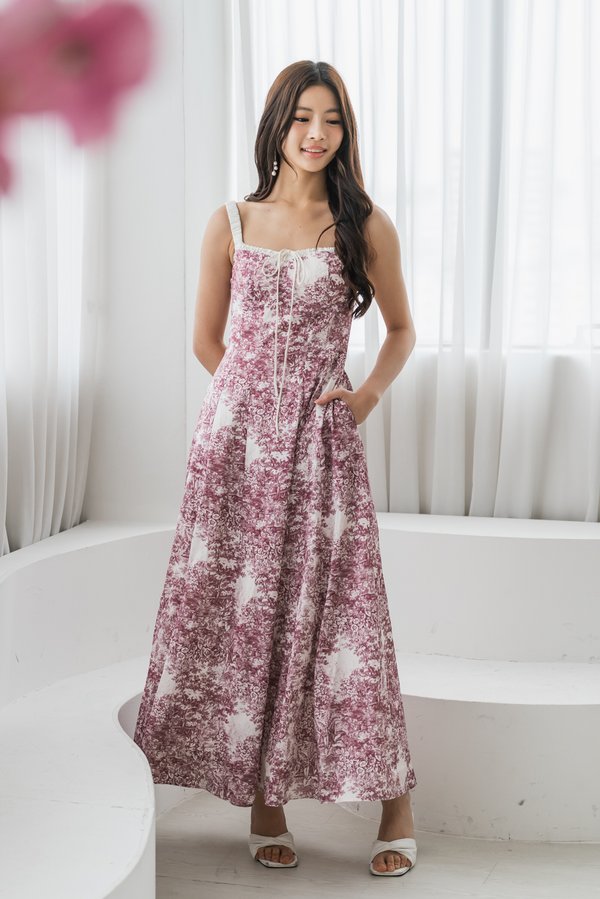 Genevieve Floral Padded Dress