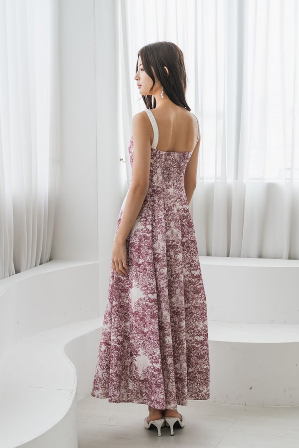 Genevieve Floral Padded Dress