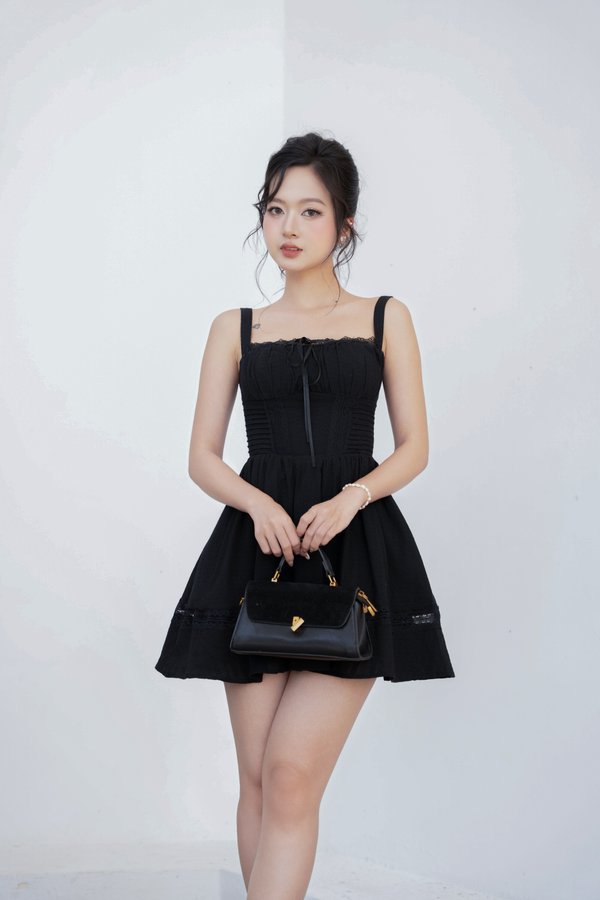 Carlene Padded Lace Mini Dress