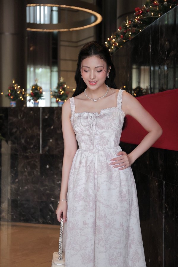 Laura Chateau Padded Midi Dress