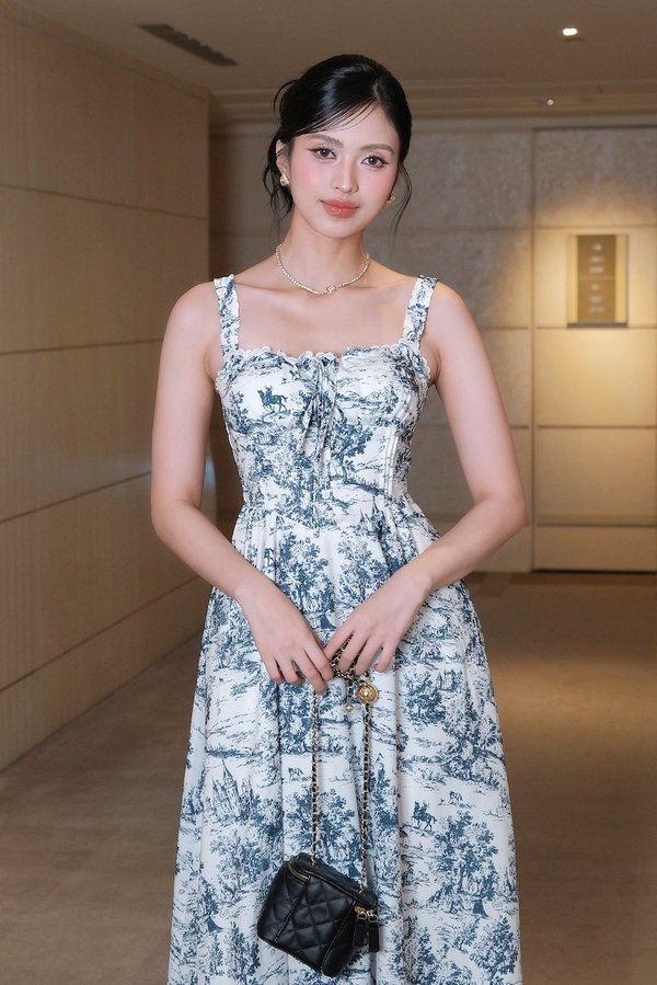 Laura Chateau Padded Midi Dress