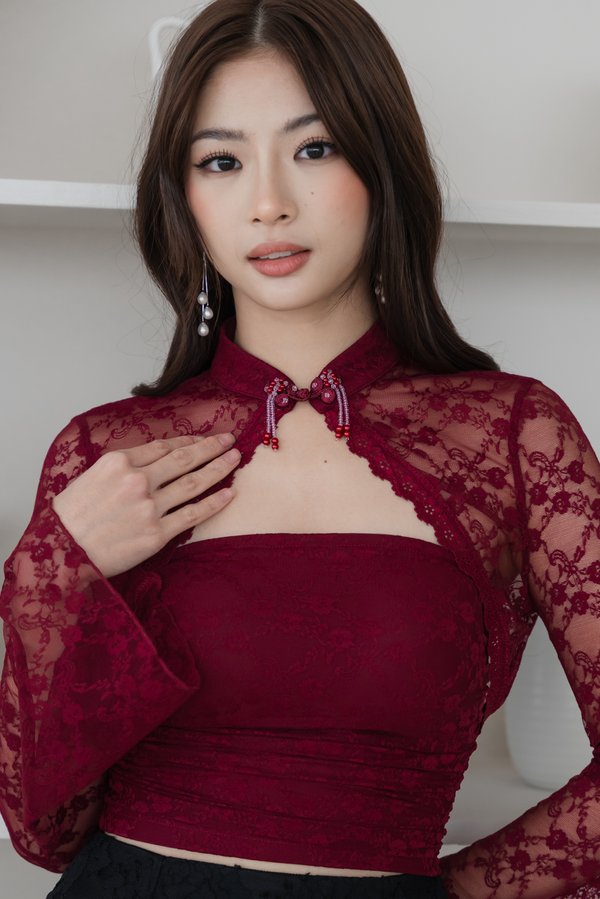 Hui Lace Bolero Padded Top