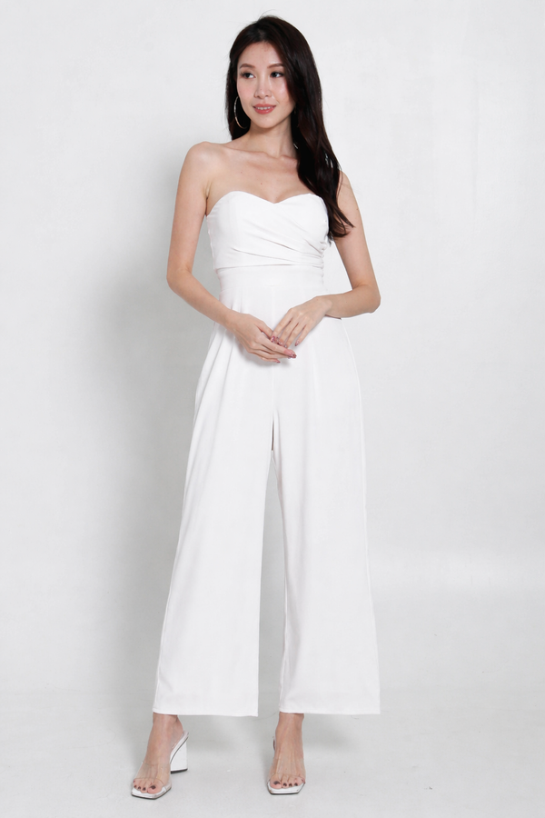 Densy Sweetheart Ruched Jumpsuit