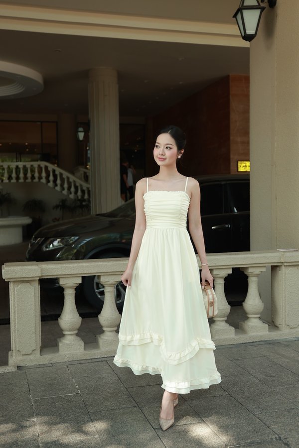 Evie Padded Maxi Dress