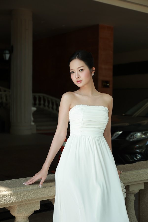 Evie Padded Maxi Dress