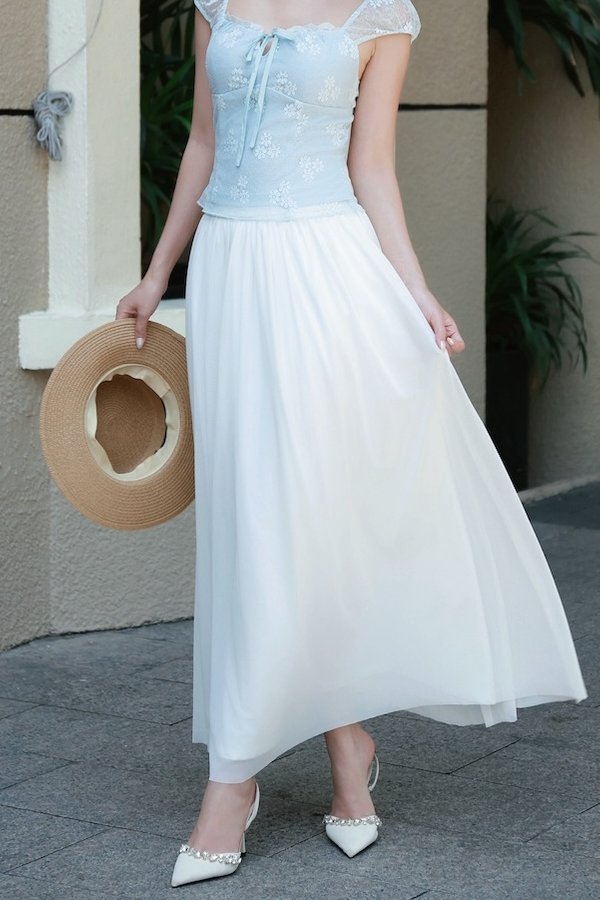 Verona Mesh Midi Skirt