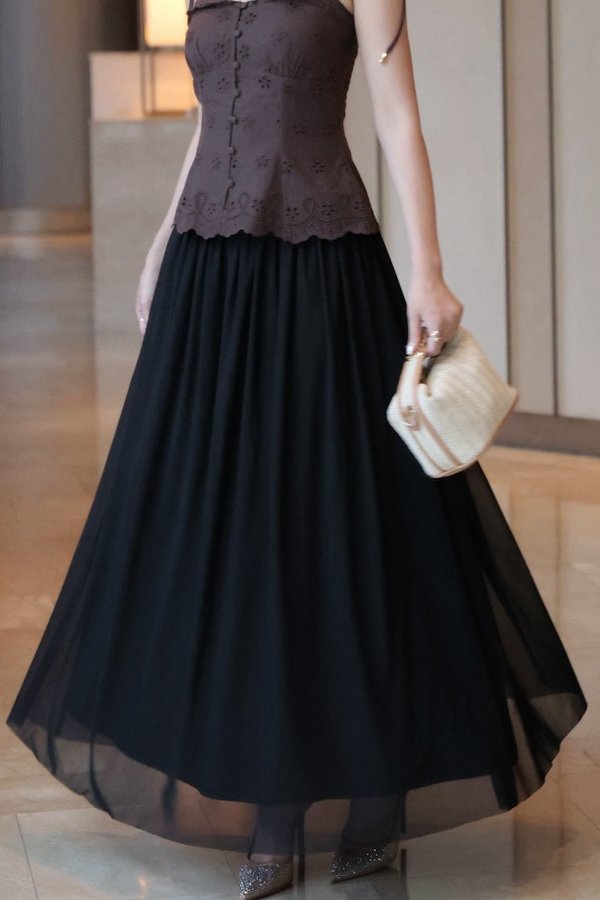 Verona Mesh Midi Skirt