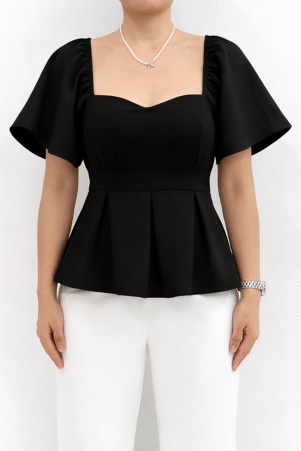 *NEW* Lazora Sweetheart Pleated Padded Top