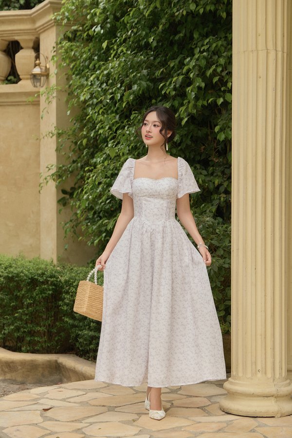 [SLEEVED] Alaysa Fio Padded Maxi Dress