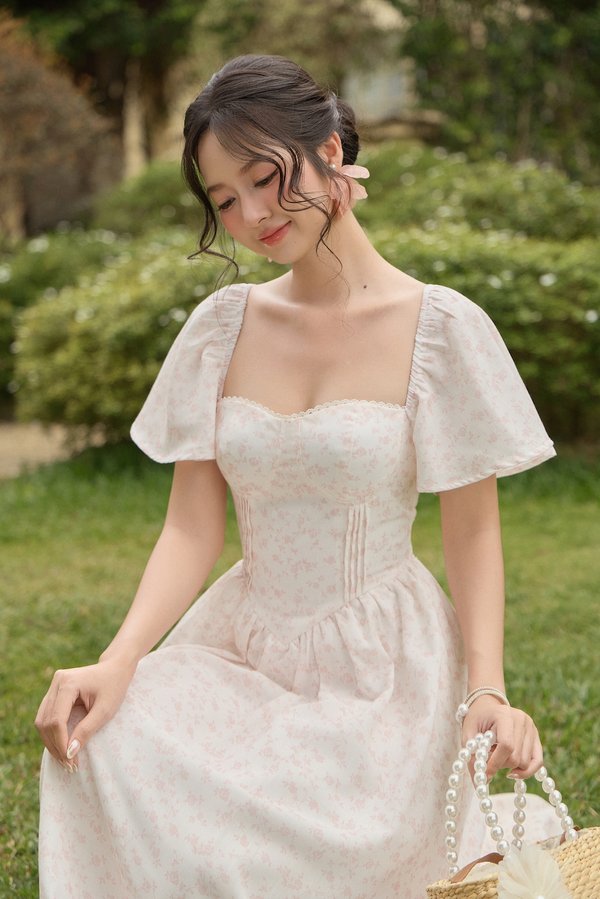 [SLEEVED] Alaysa Fio Padded Maxi Dress