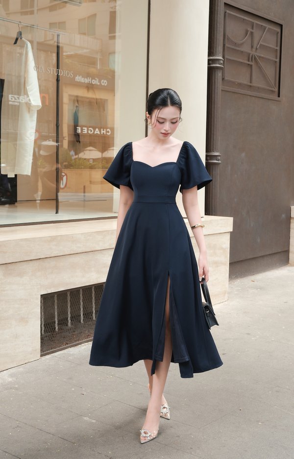 [SLEEVED] Lavonne Padded Midi Dress