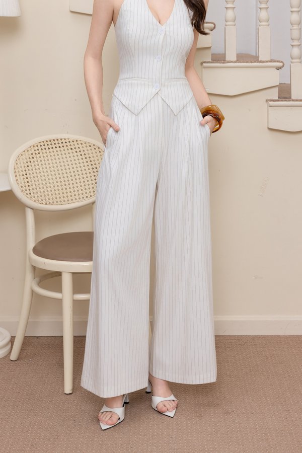 Vixey Stripes Pleated Pants