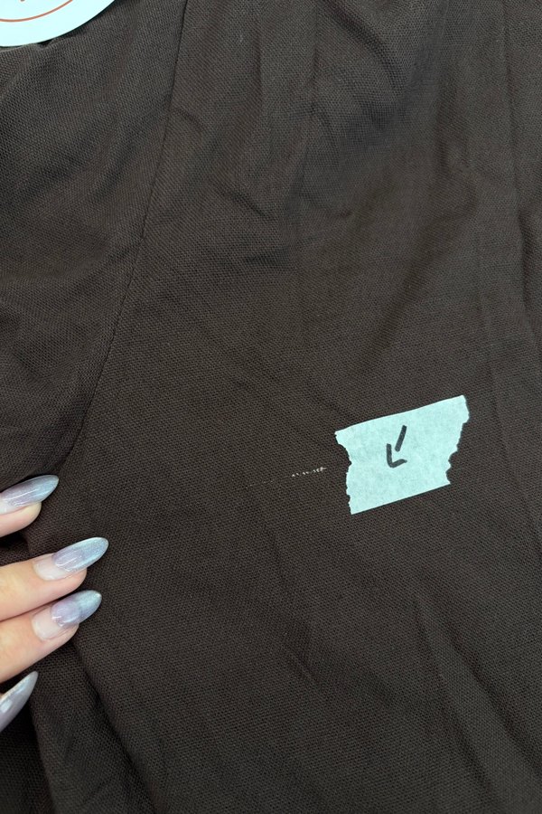 [DEFECT] Dreya Linen Pants (Chocolate Brown, XS)