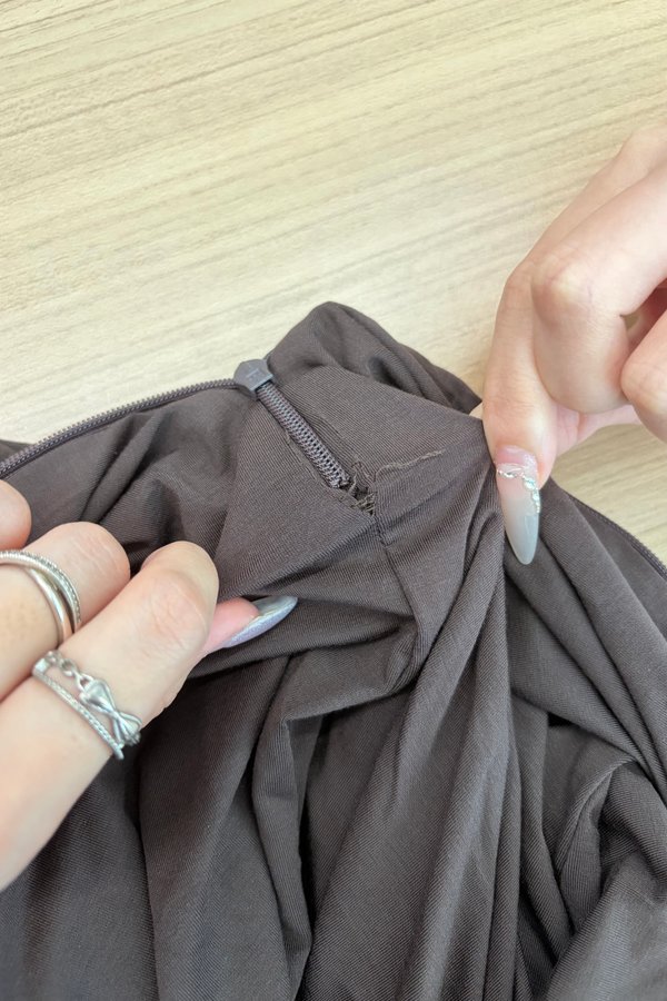 [DEFECT] Betty Mermaid Dress (Chocolate Brown, L)
