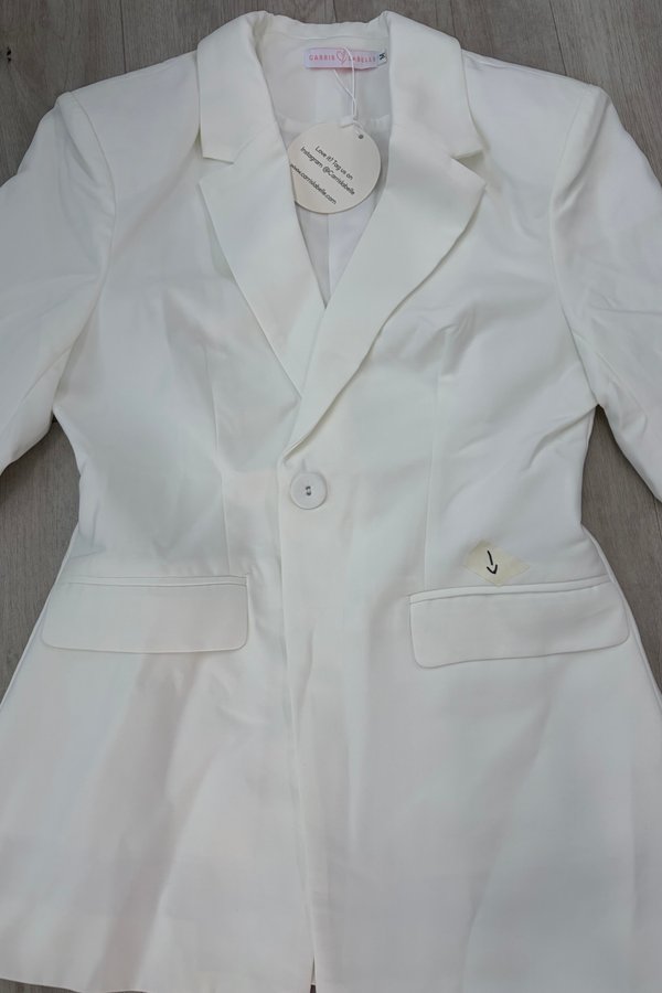 [DEFECT] Odessa Button Blazer (White, M)