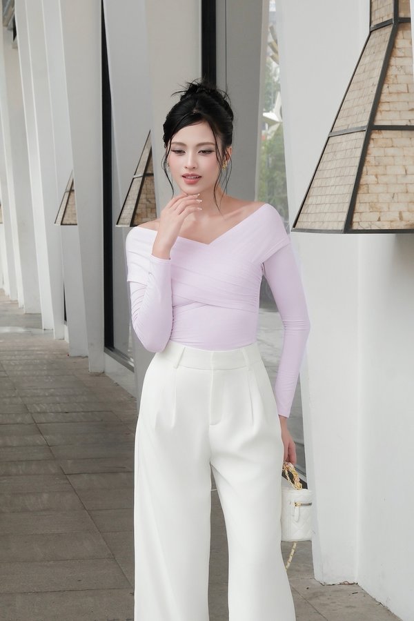 Flaviana Wrapped Padded Top