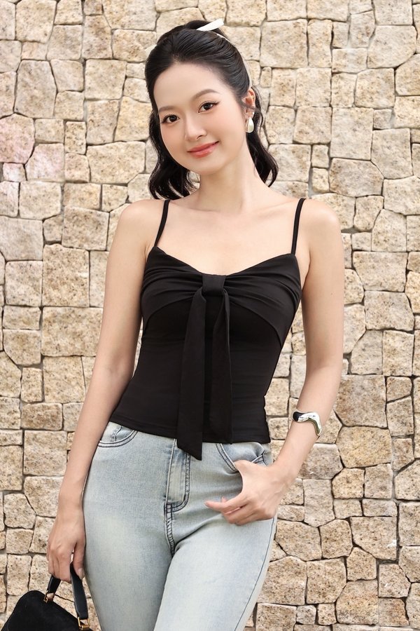 Jaelyn Ribbon Padded Top