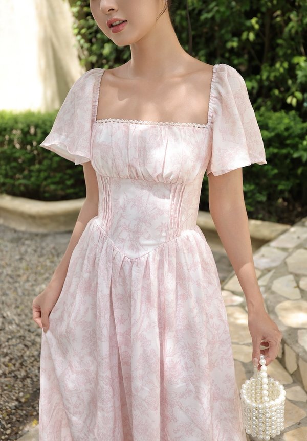 [Sleeved] Arisa Padded Maxi Dress