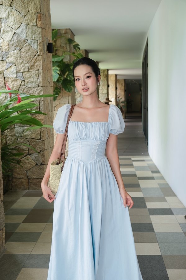 Anastasia Padded Flare Maxi Dress