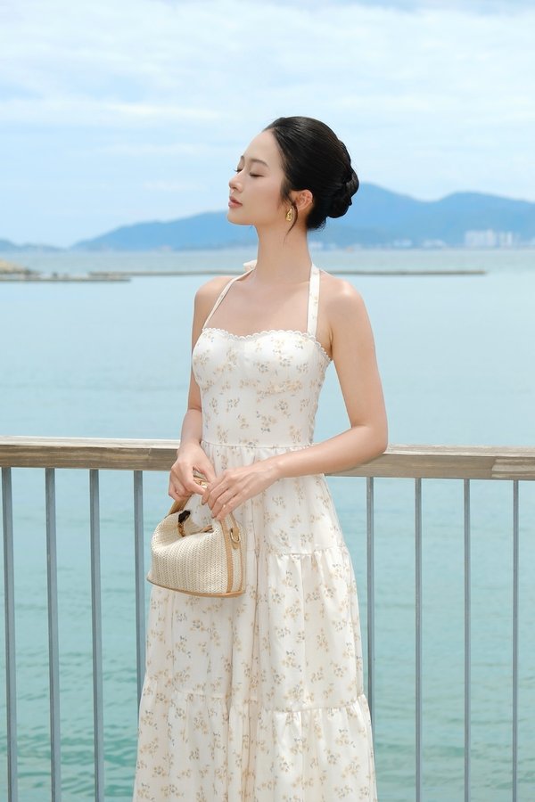 Soleira Linen Padded Dress