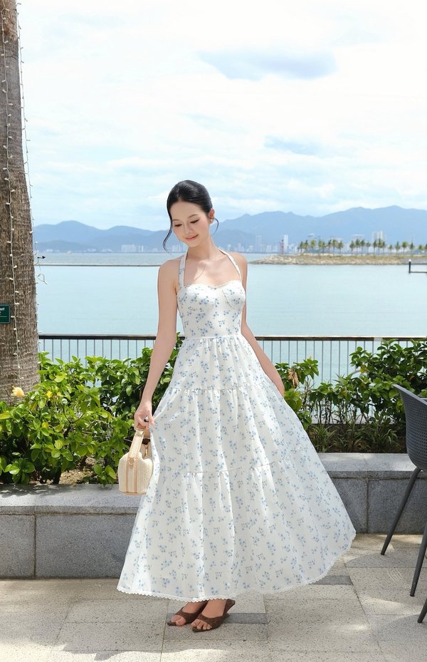 Soleira Linen Padded Dress